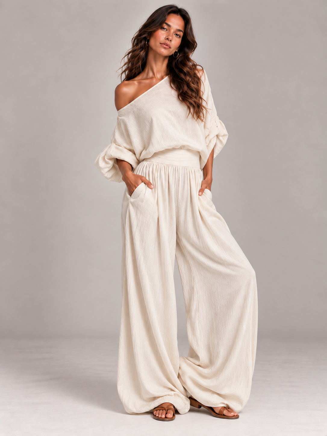Élina | Ensemble fluide et confortable style naturel