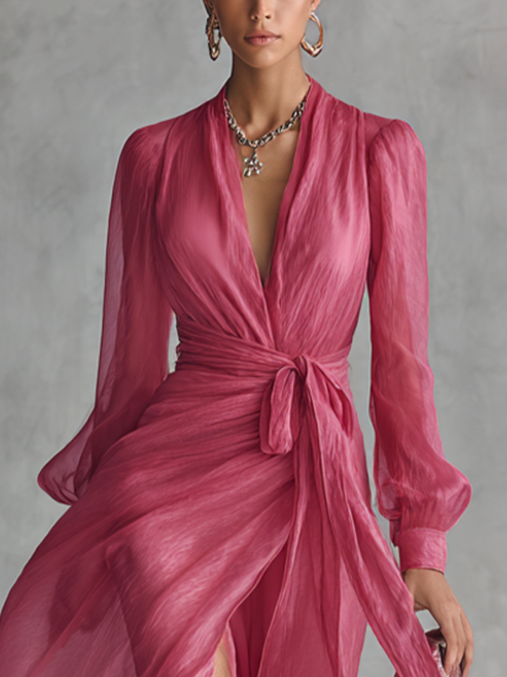 Élise | Robe maxi fluide élégante