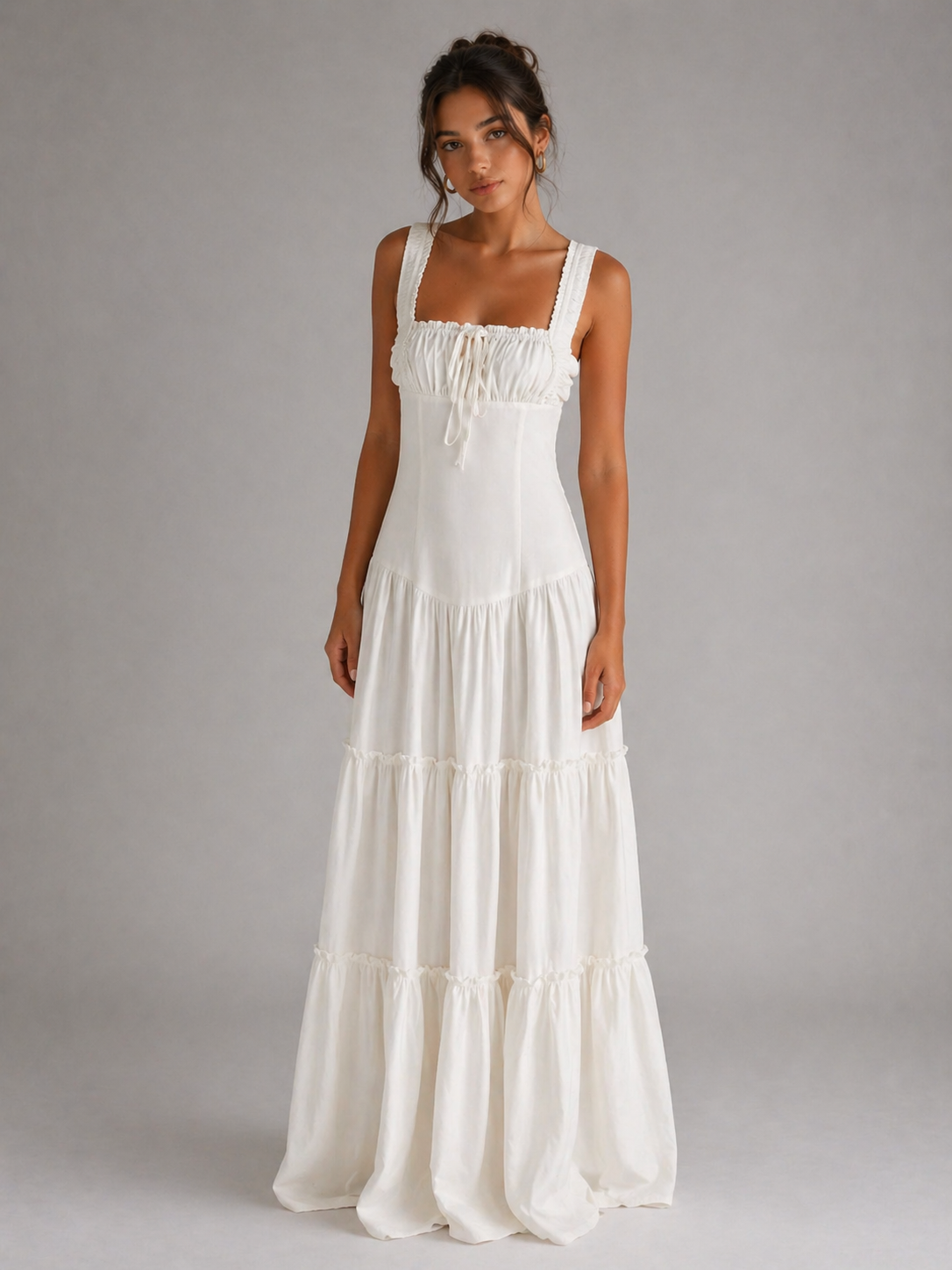 ELYRA – ROBE LONGUE BOHÈME À VOLANTS