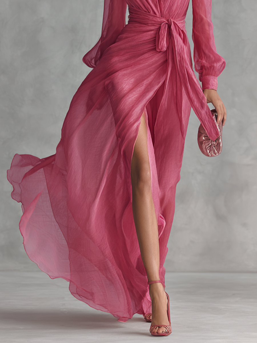 Élise | Robe maxi fluide élégante