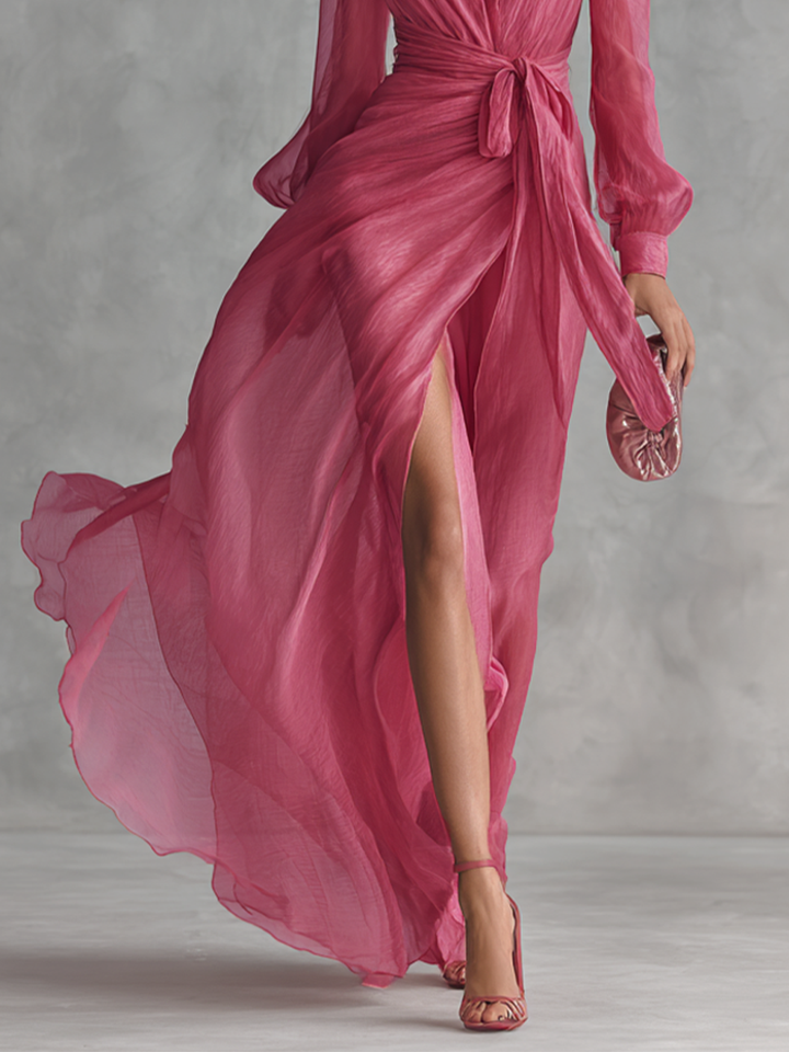 Élise | Robe maxi fluide élégante