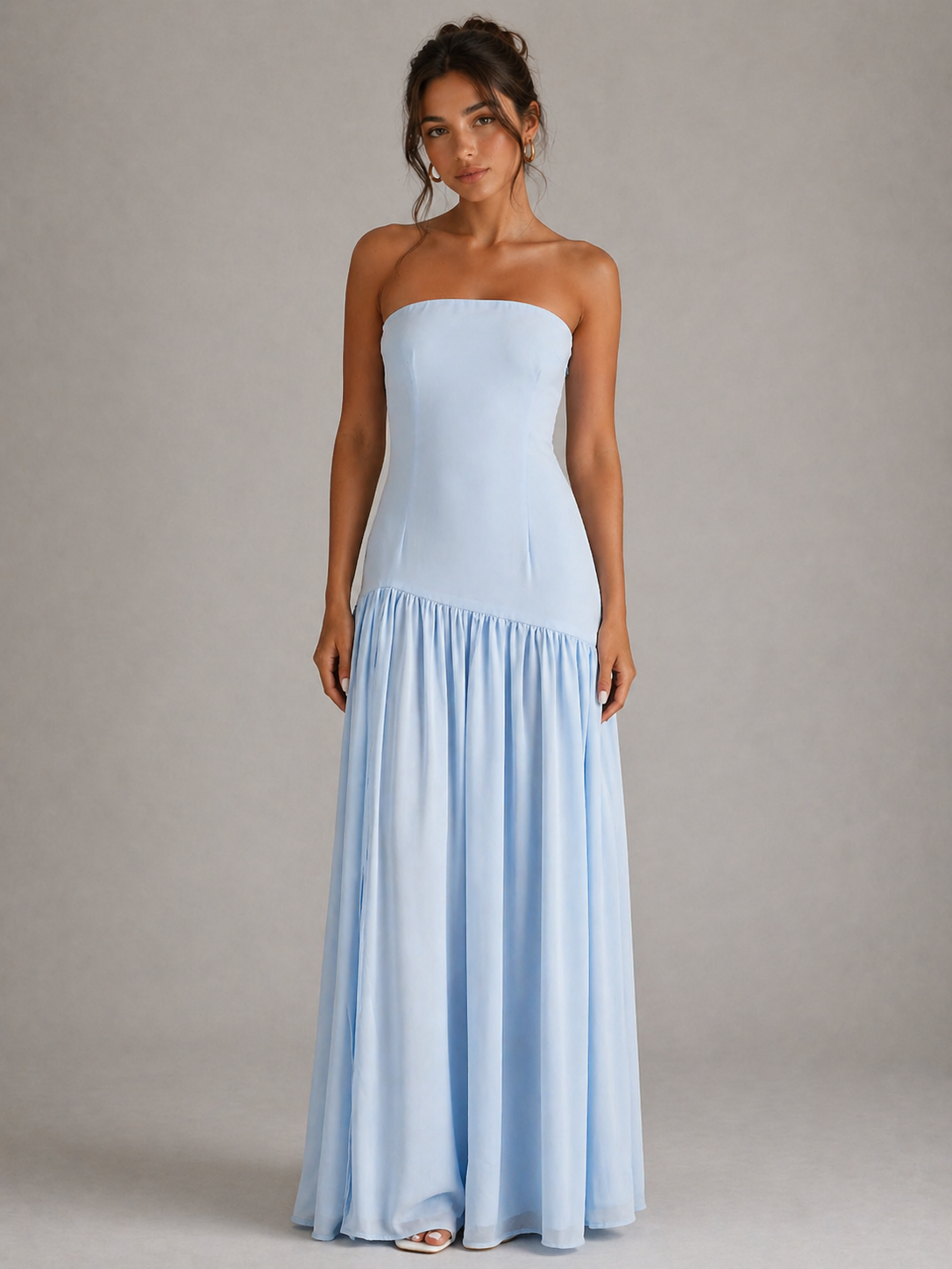 CLARA – ROBE LONGUE BUSTIER FLUIDE