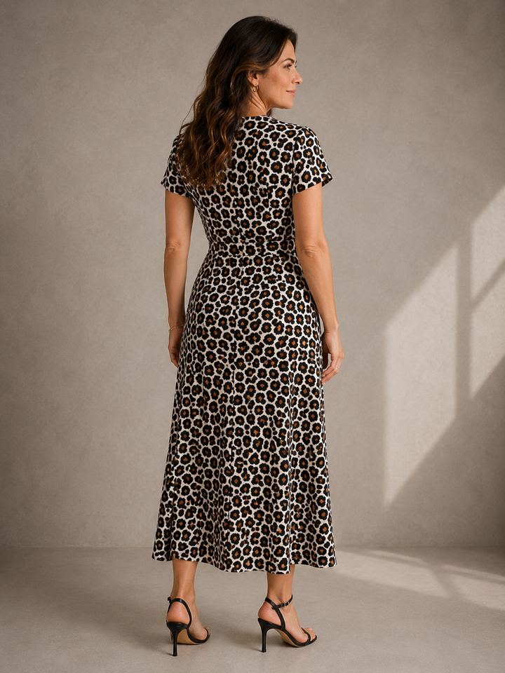 Margaux | Robe Élégante Imprimé Léopard