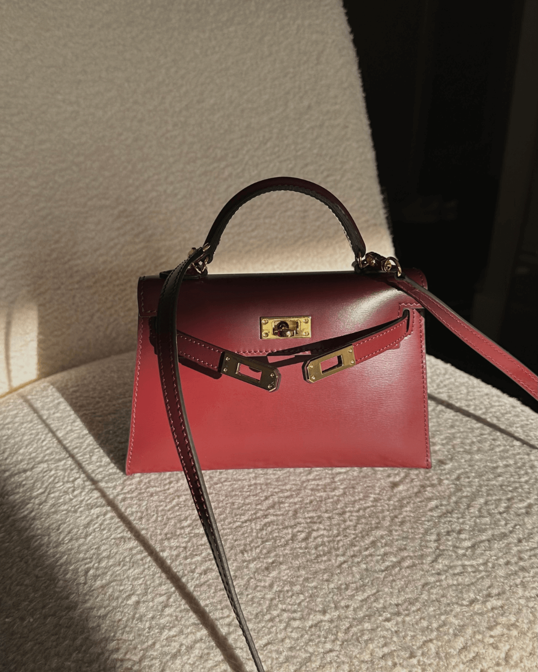AMELIA – SAC MINI BORDEAUX ÉLÉGANT