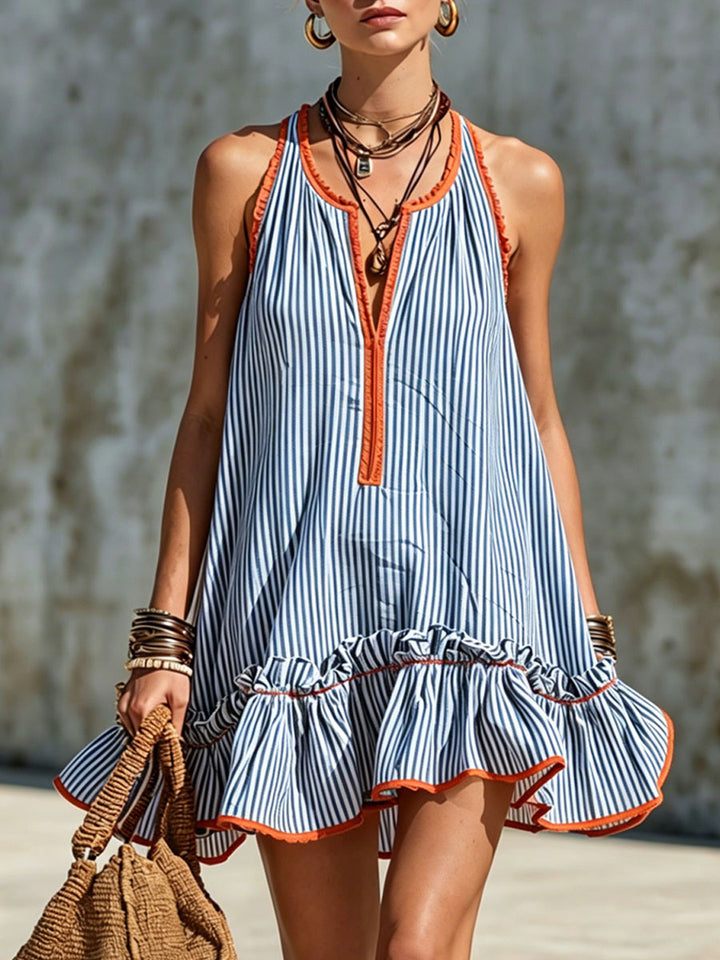Noémie™ | Robe Courte Rayée