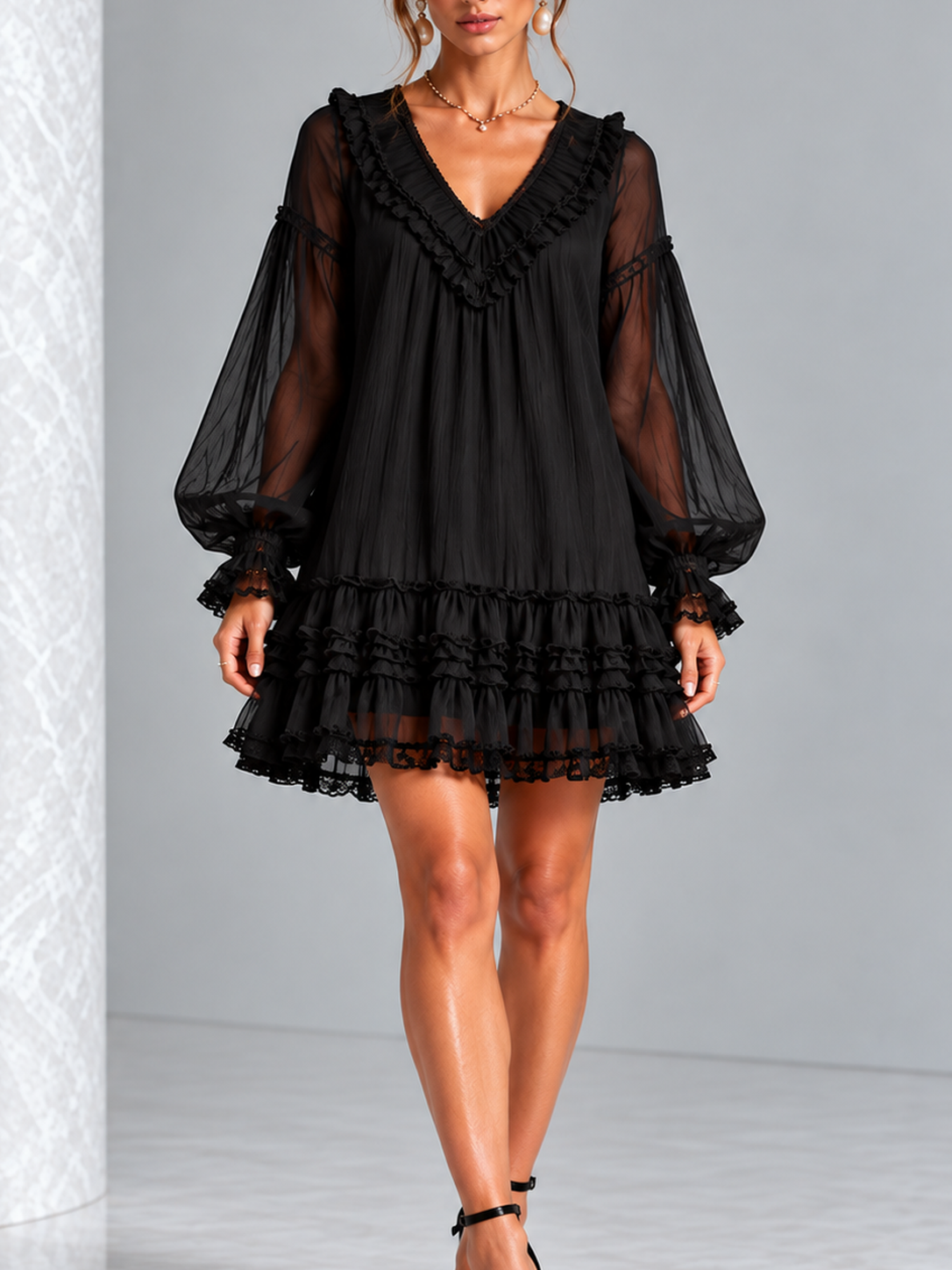 Solène™ | Robe fluide à volants