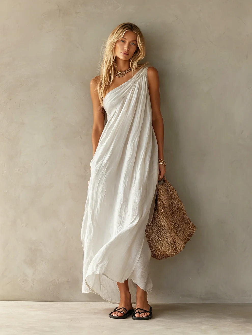 Geneviève | Robe Longue Drapée
