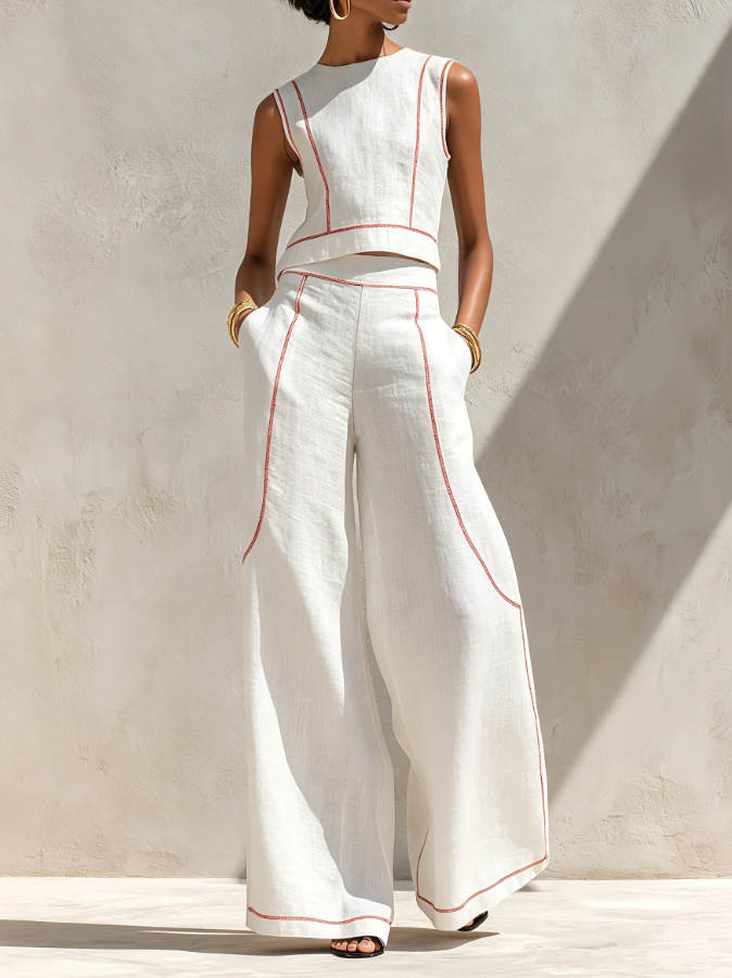 Ariane™ | Ensemble Chic à Jambes Larges