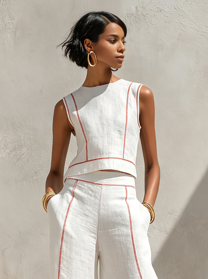 Ariane™ | Ensemble Chic à Jambes Larges