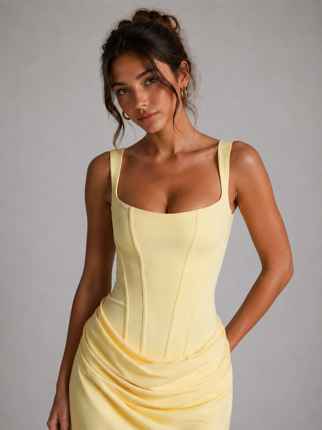 ARIA – ROBE MINI SCULPTANTE DRAPÉE