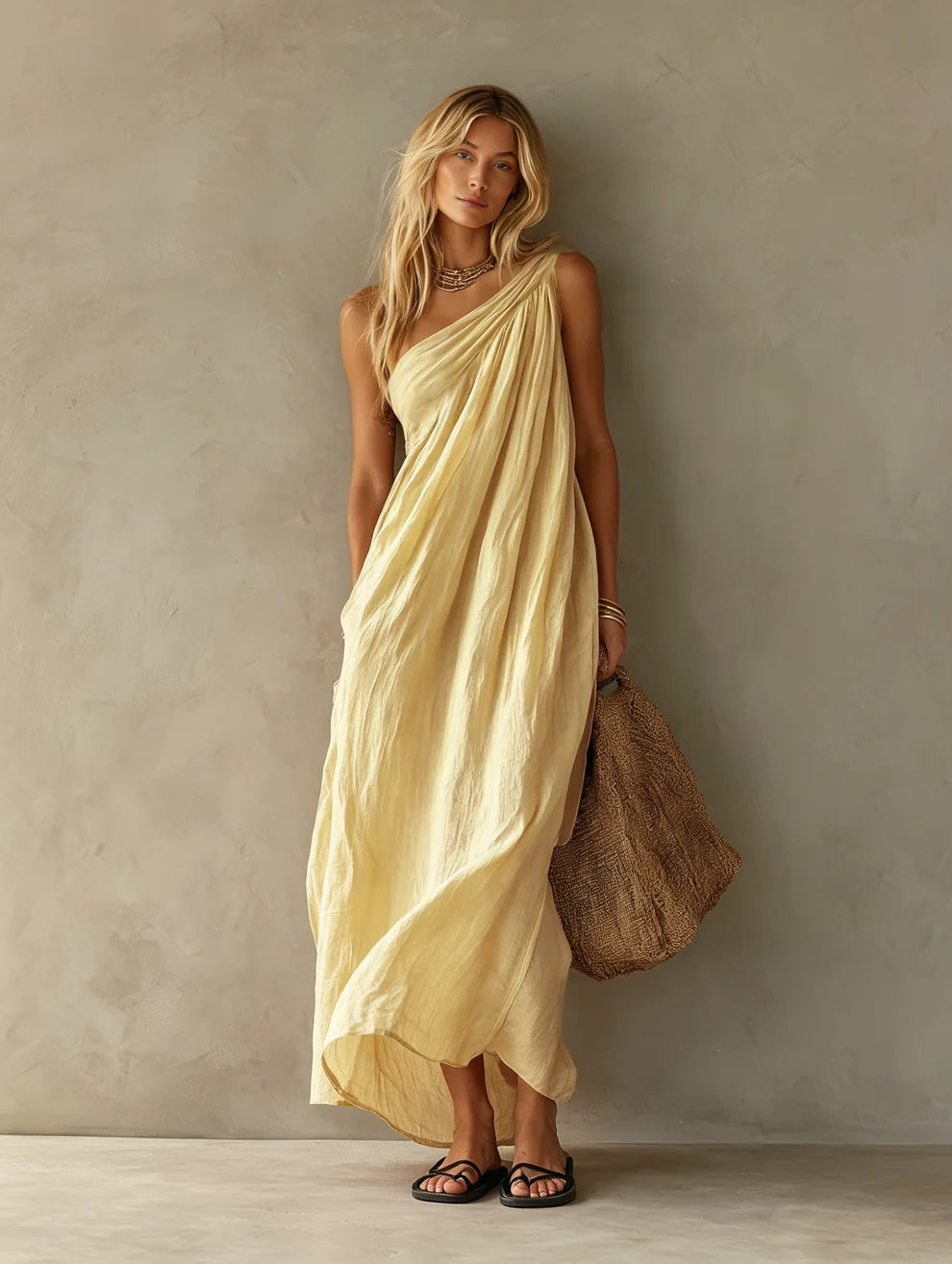 Geneviève | Robe Longue Drapée