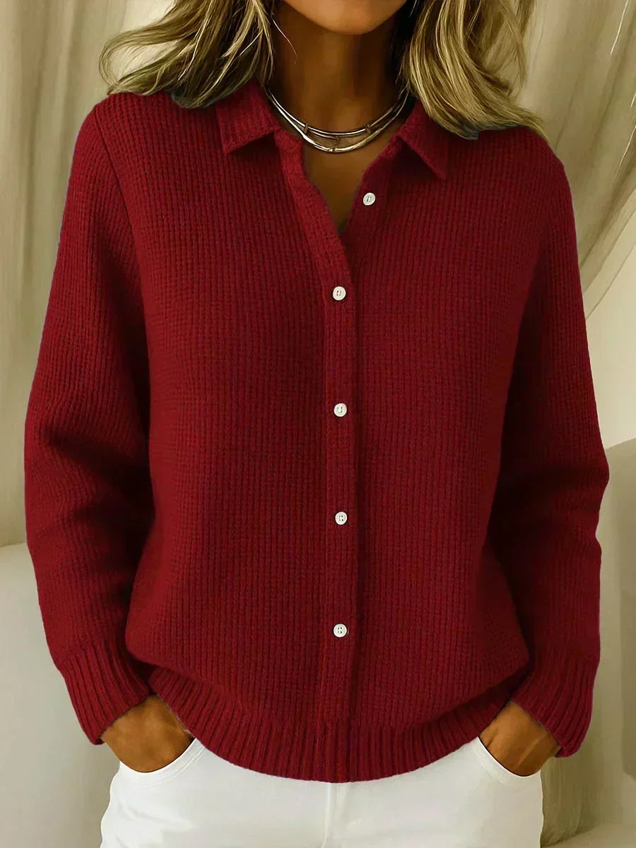 Camille™ | Veste en maille texturée avec boutons