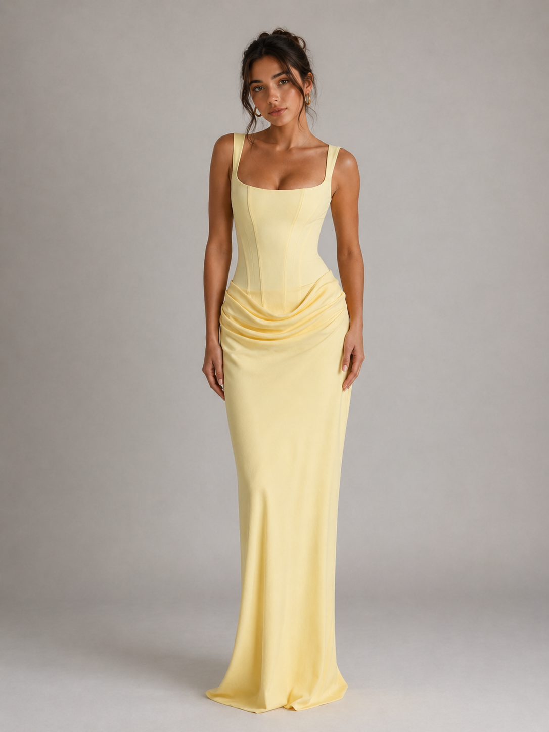 ARIA – ROBE MAXI SCULPTANTE EFFET CORSET