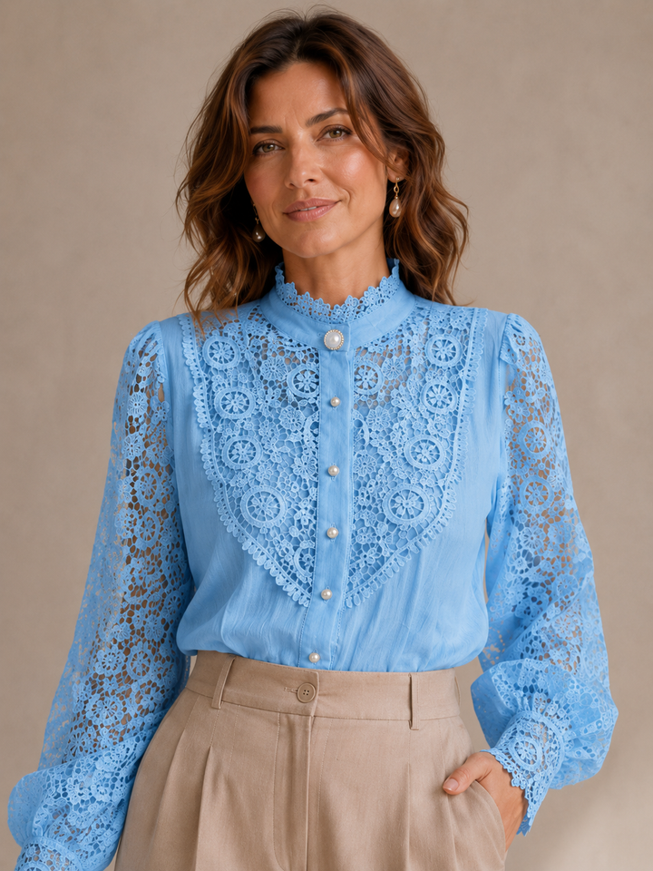 Claudine | Blouse en Dentelle Élégante