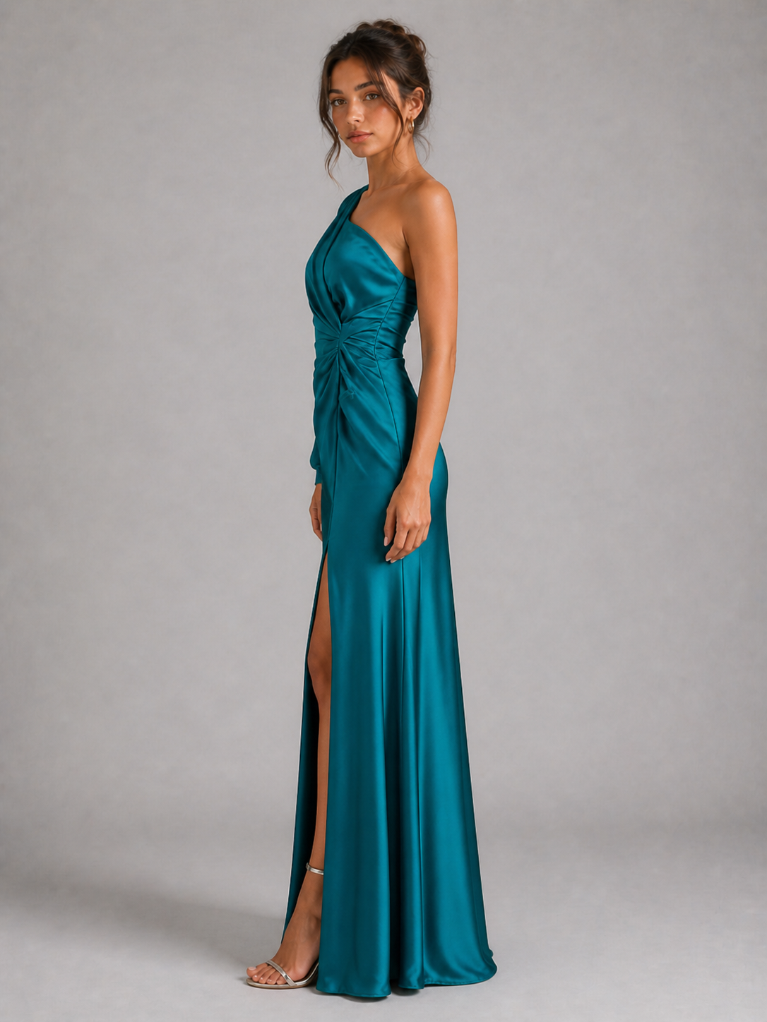 LENOIR - ROBE LONGUE SATINÉE AU CHARME IRRÉSISTIBLE