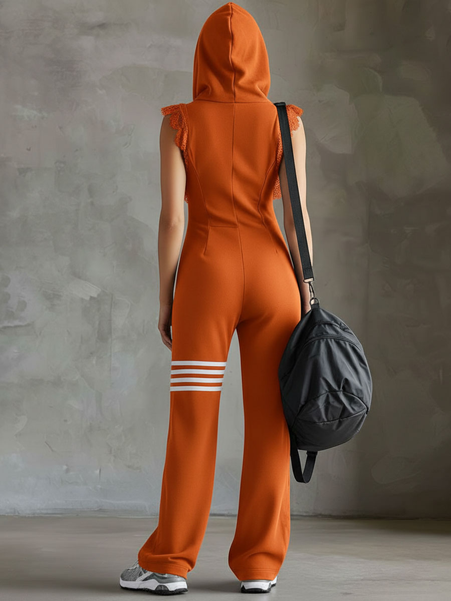 Allure Sportive | Combinaison Moderne à Capuche