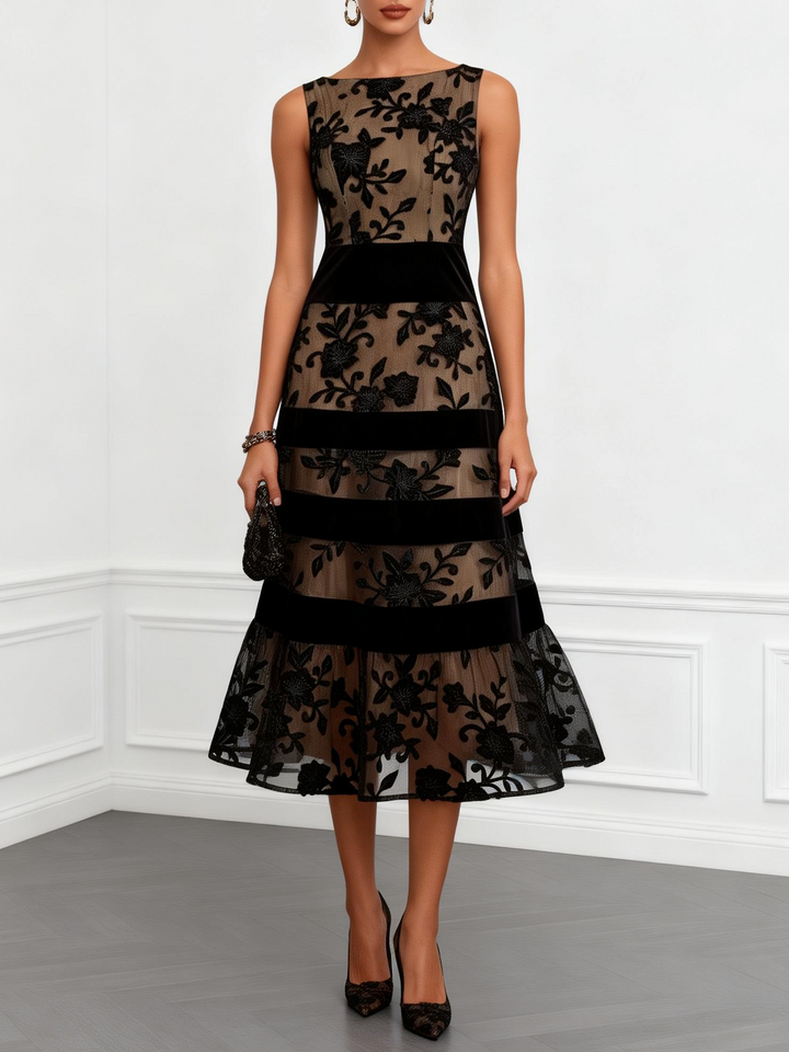 Élodie™ | Robe midi fleurie élégante