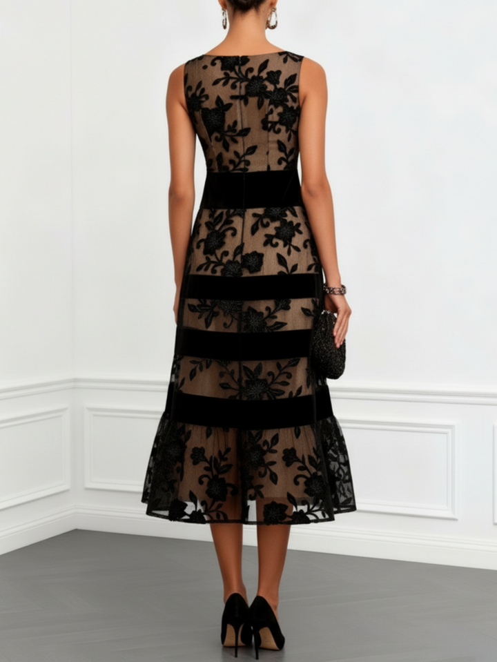 Élodie™ | Robe midi fleurie élégante
