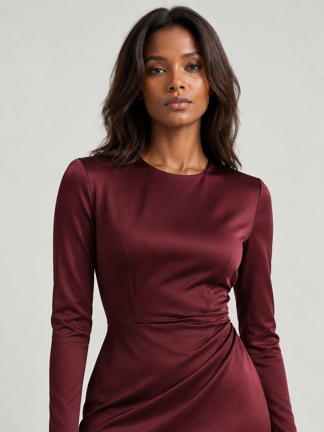 Isabelle™ | Robe portefeuille satinée