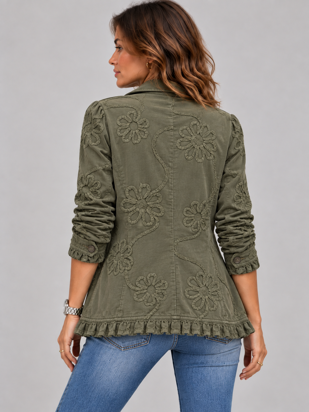 Claudine™ | Veste fleurie élégante