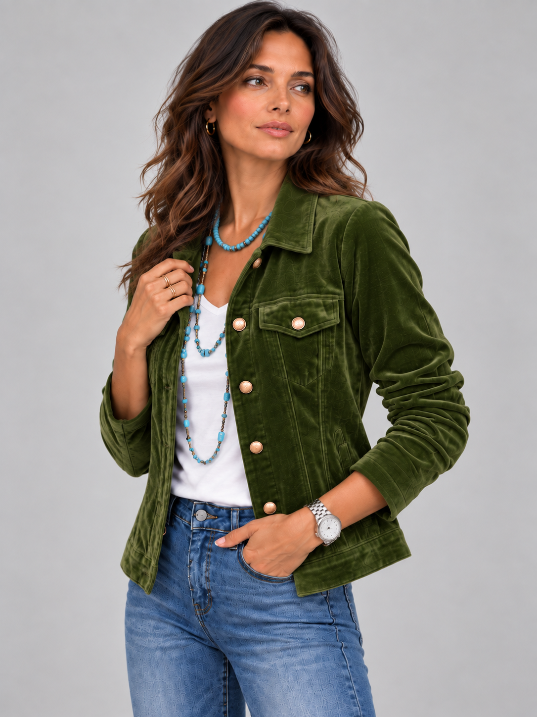 Juliette™ | Veste Élégante Effet Velours
