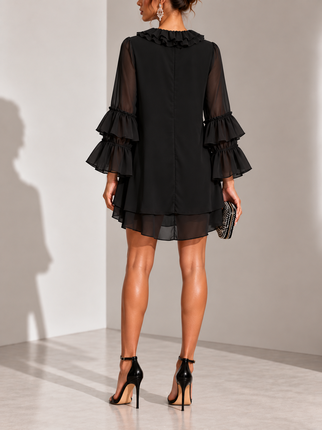 Élodie™ | Robe courte élégante à volants