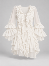 Élodie – Robe courte élégante à volants