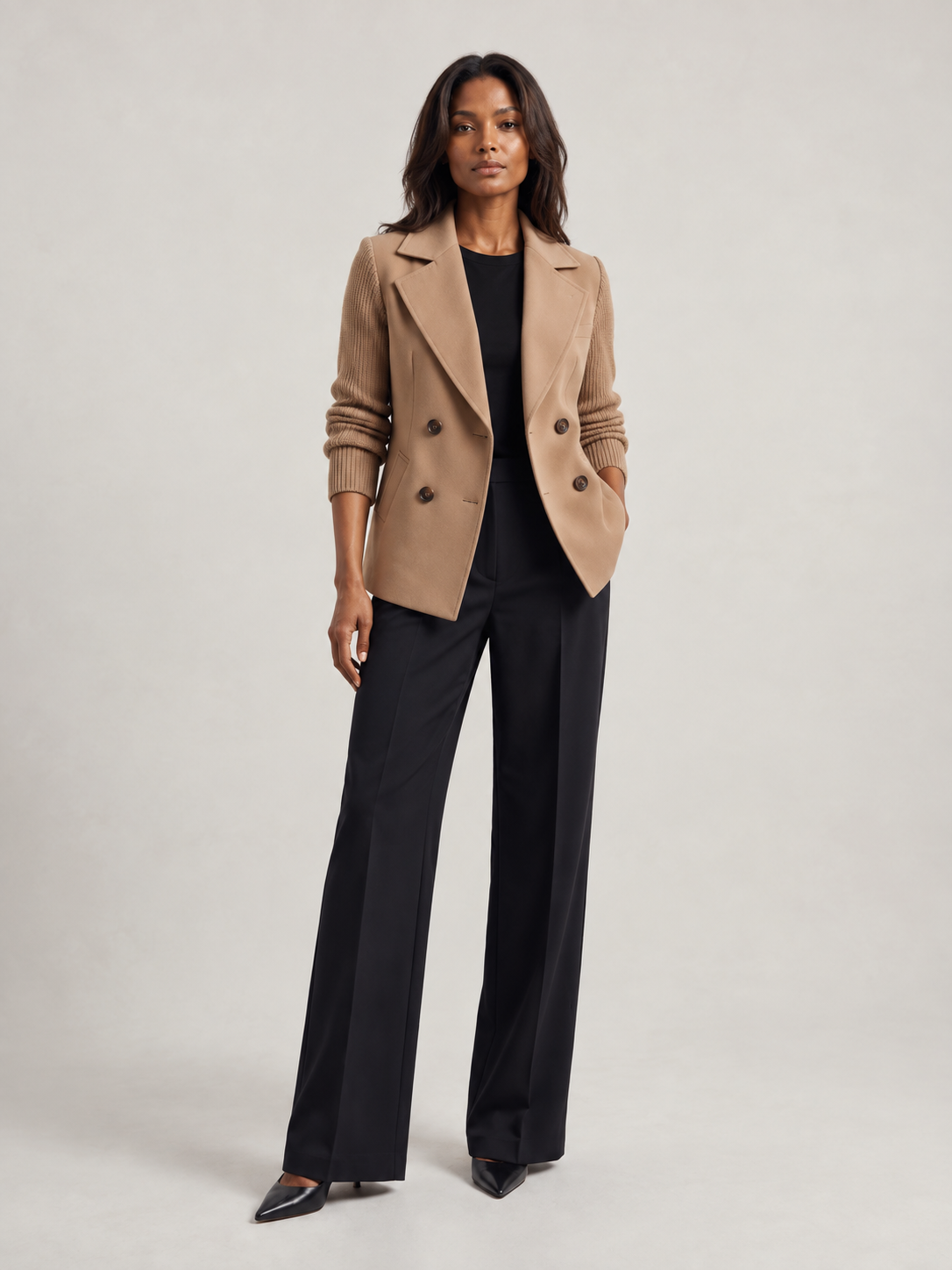 Clémence™ | Blazer élégant à manches en maille
