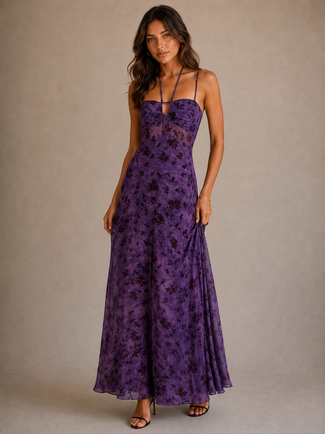 ROBE MAXI VIOLETTE