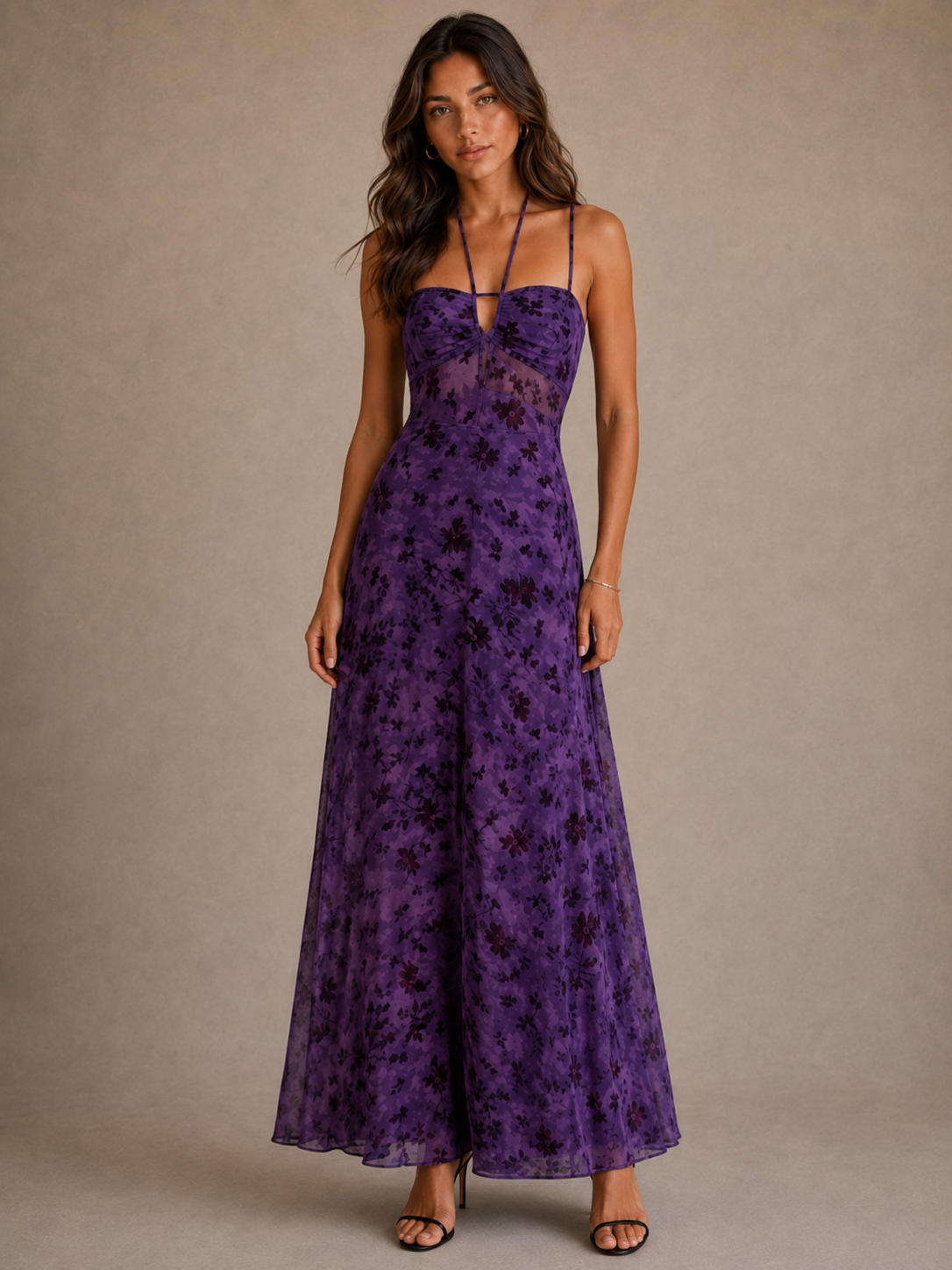 ROBE MAXI VIOLETTE