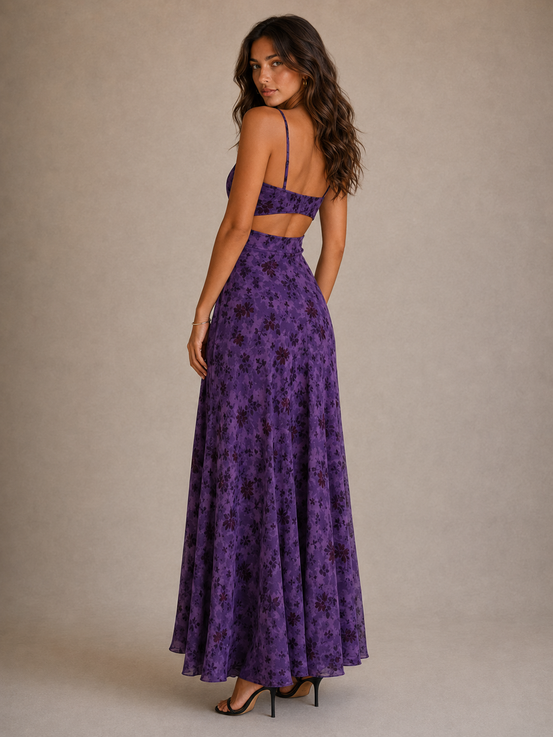 ROBE MAXI VIOLETTE