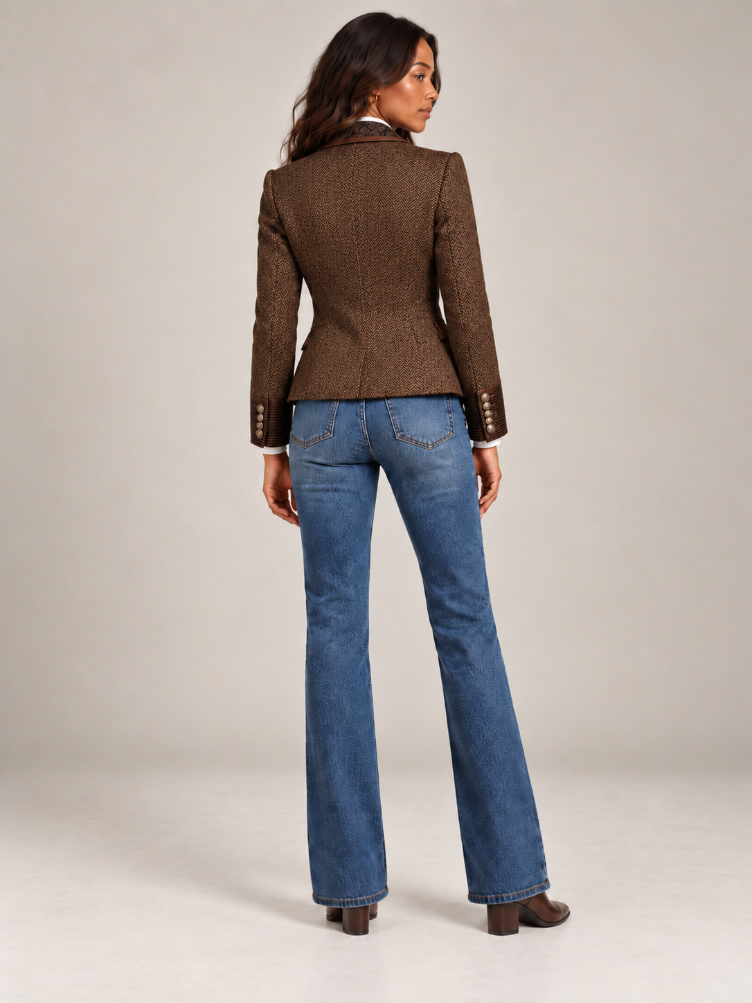Camille™ | Blazer élégant à détails contrastés