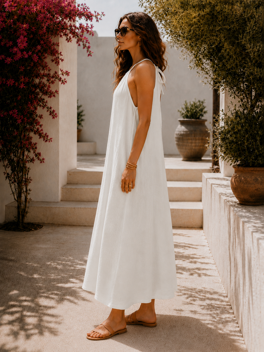 Élise | Robe longue élégante en coton
