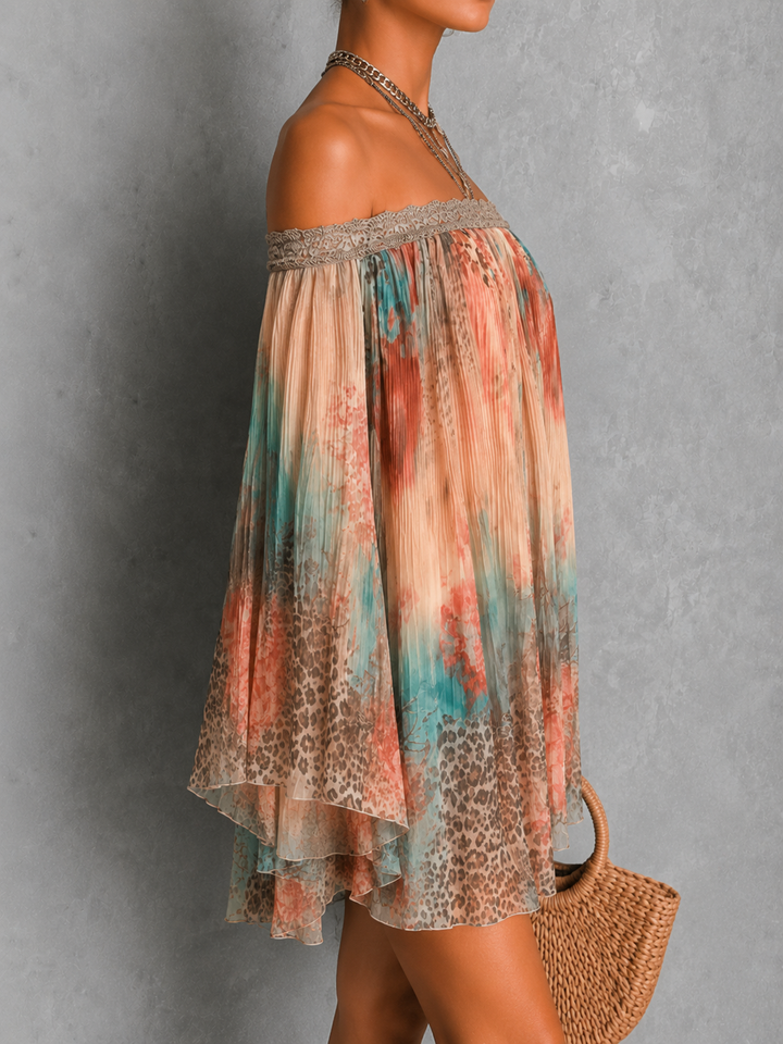 Aurélie | Robe fluide imprimée bohème