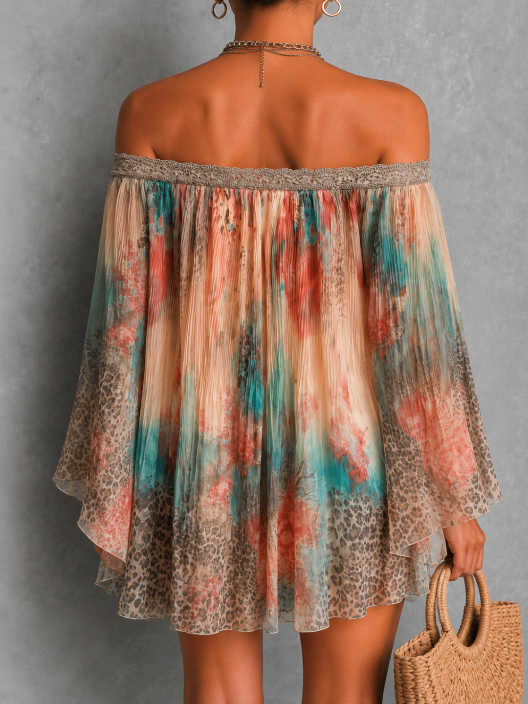 Aurélie | Robe fluide imprimée bohème