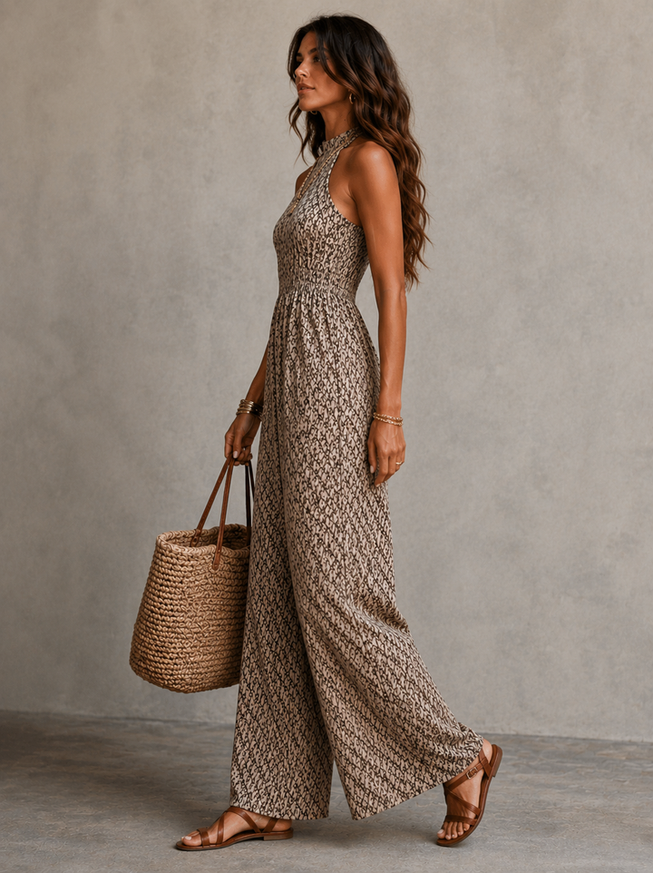 Élina | Combinaison élégante imprimé serpent