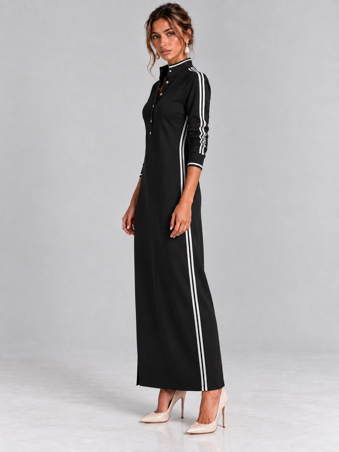 Élégance Sport-Chic | Robe Longue Moderne