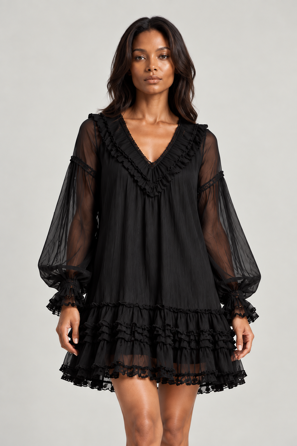 Solène™ | Robe fluide à volants