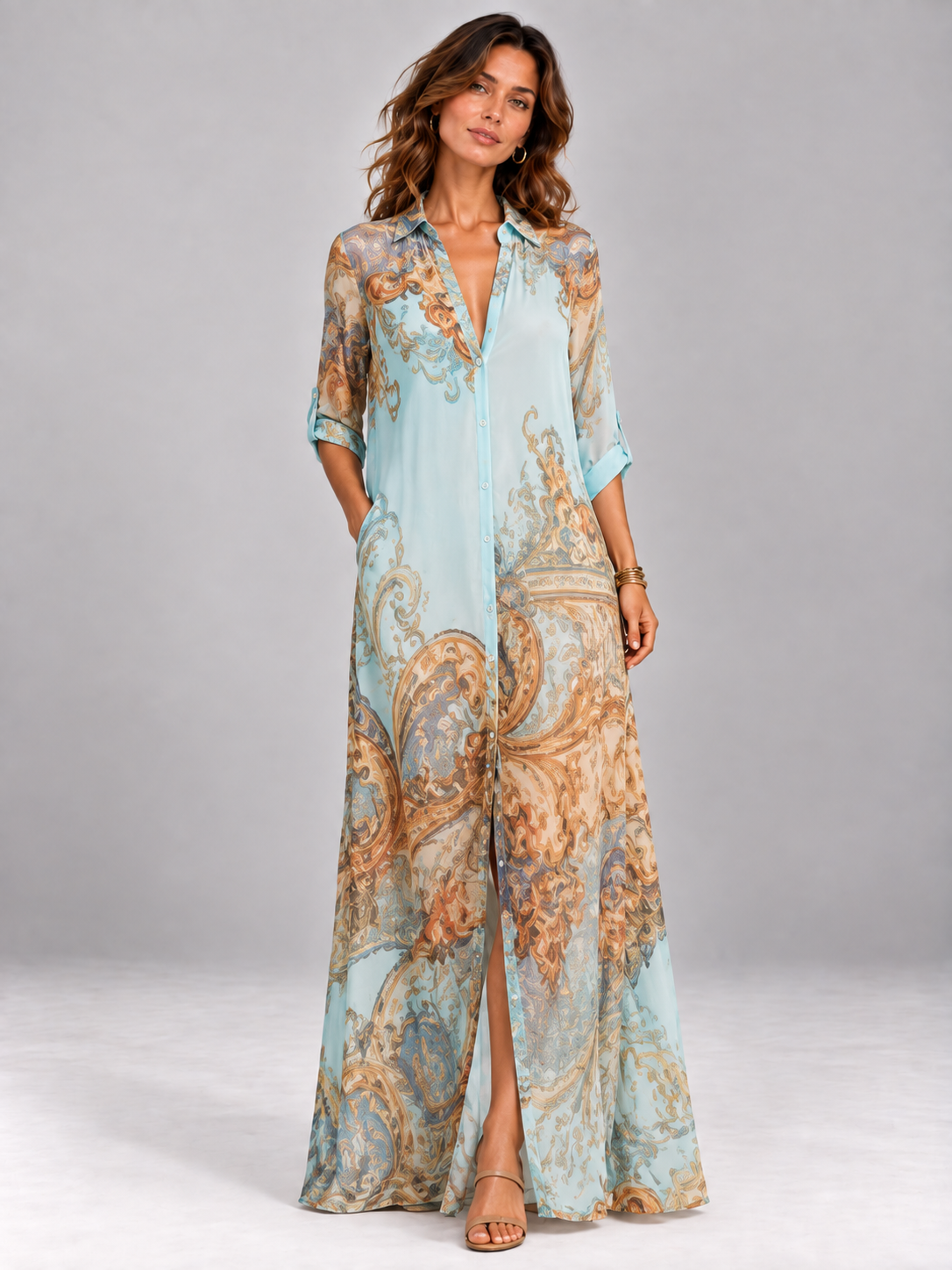 Solea | Robe maxi bohème imprimée