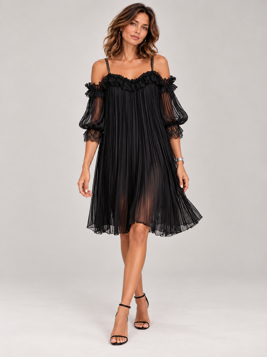 Clémence™ | Robe Courte Élégante en Dentelle