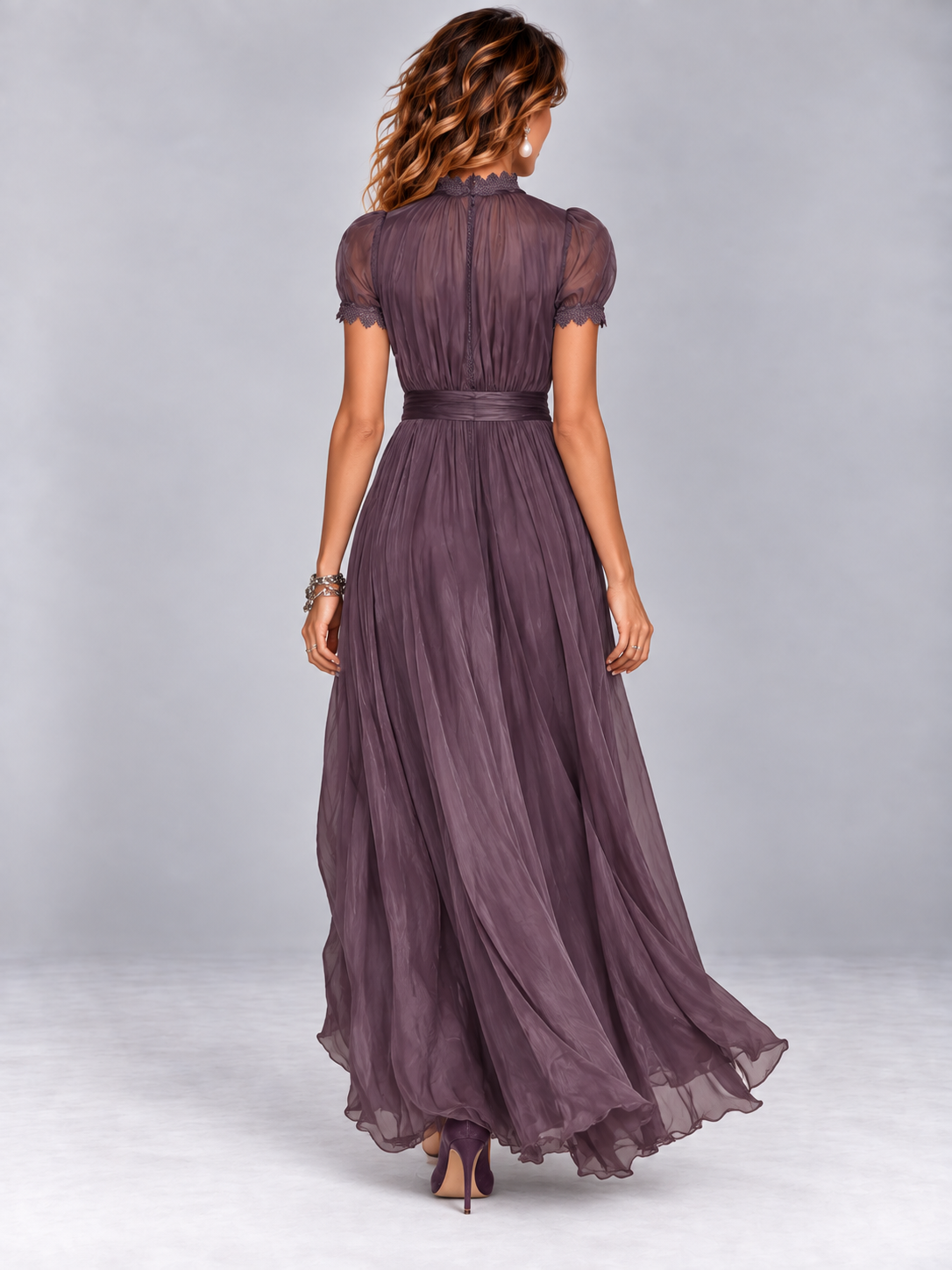 Élise | Robe longue fluide élégante avec détails raffinés