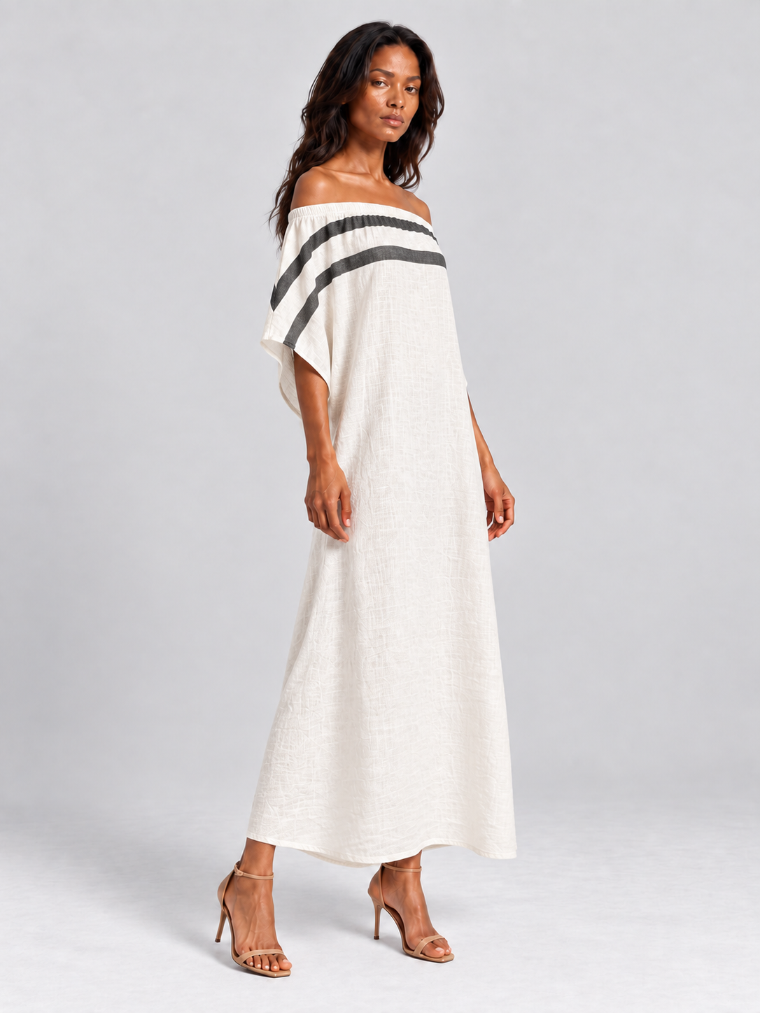 Sofia | Robe longue fluide à épaules dénudées