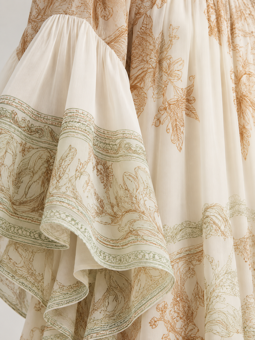 Luna | Robe fluide à imprimé élégant et manches amples