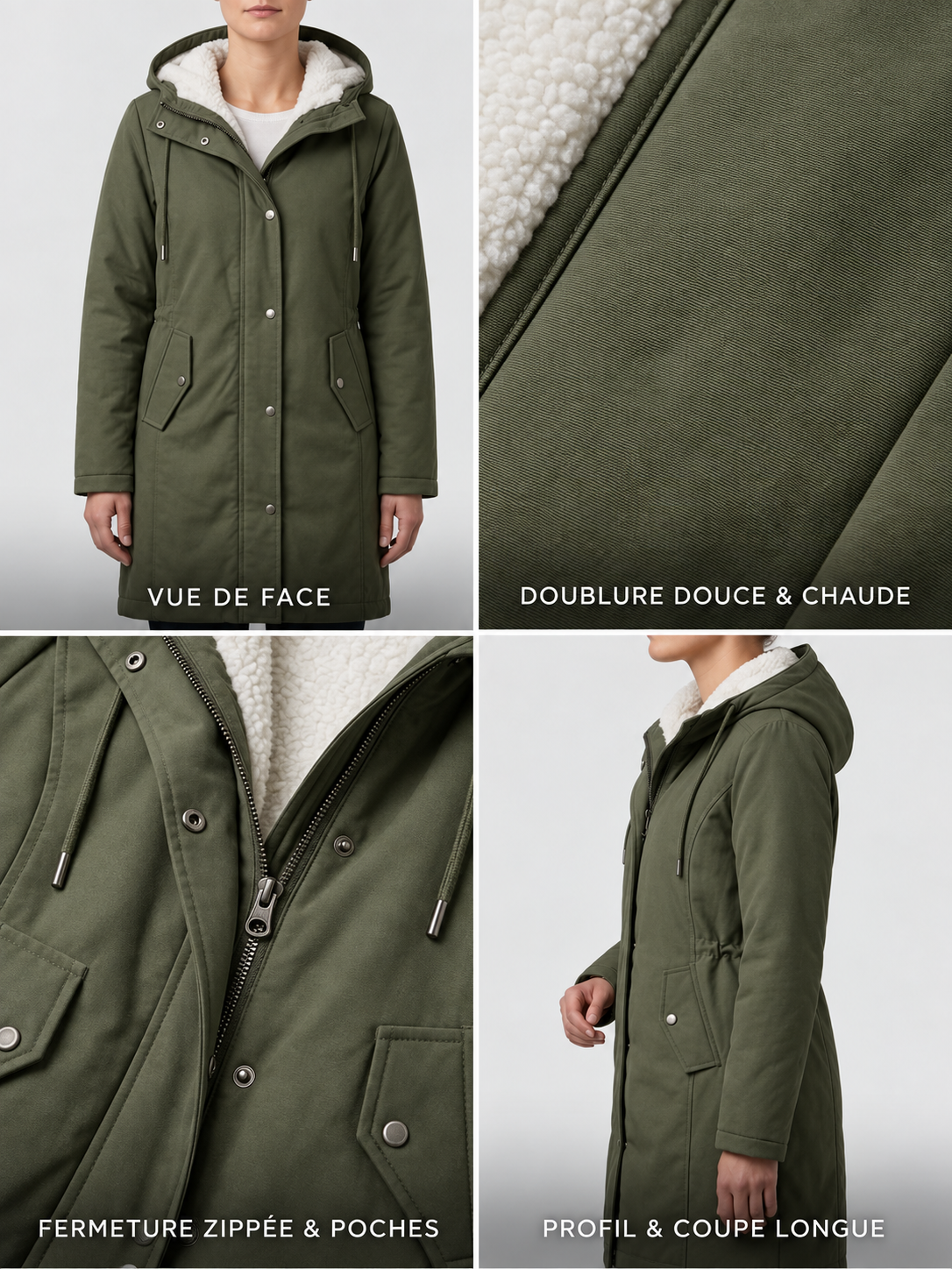 Margaux™ | Parka longue chaude à capuche