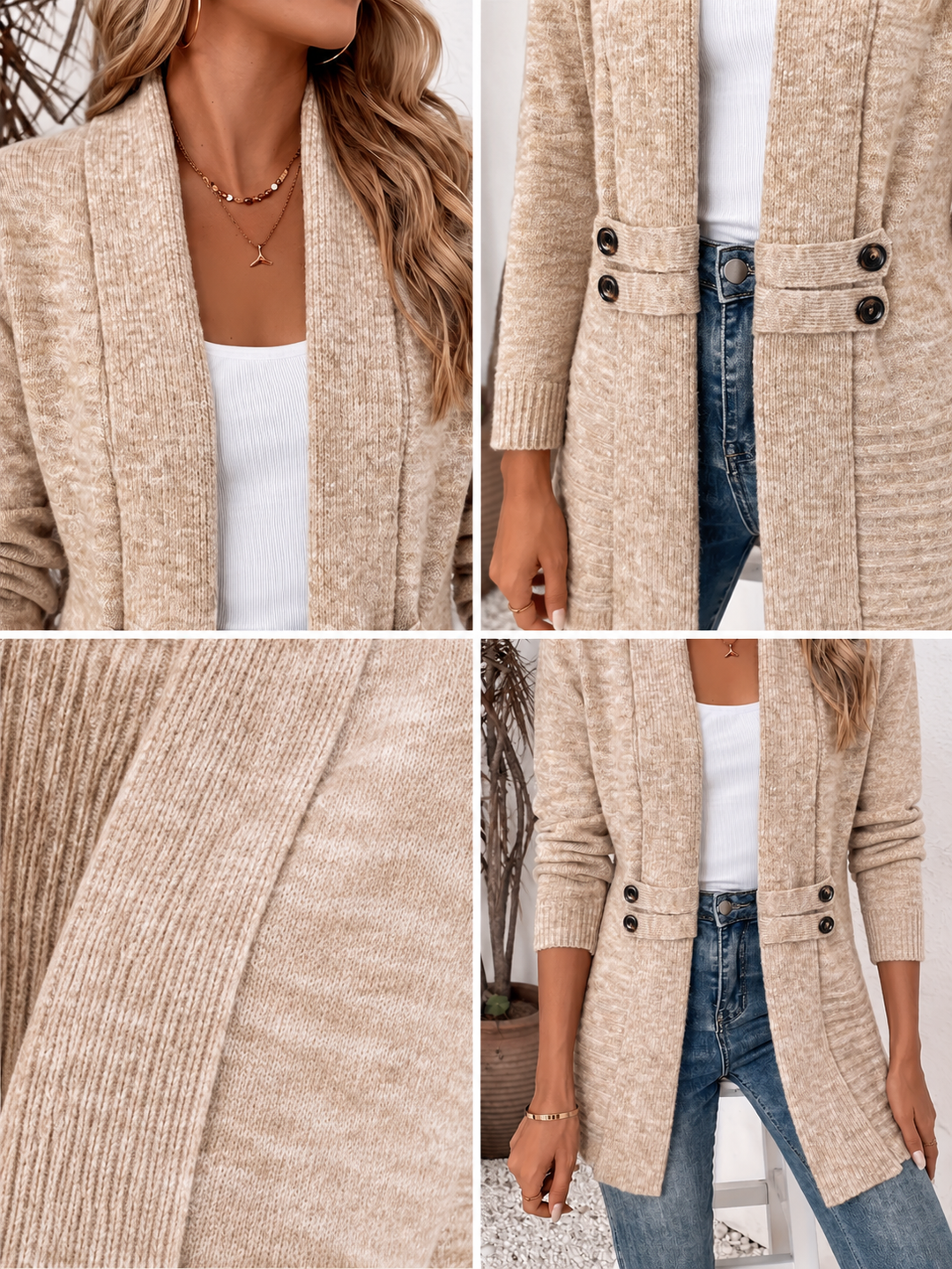 Madeleine™ | Cardigan long élégant