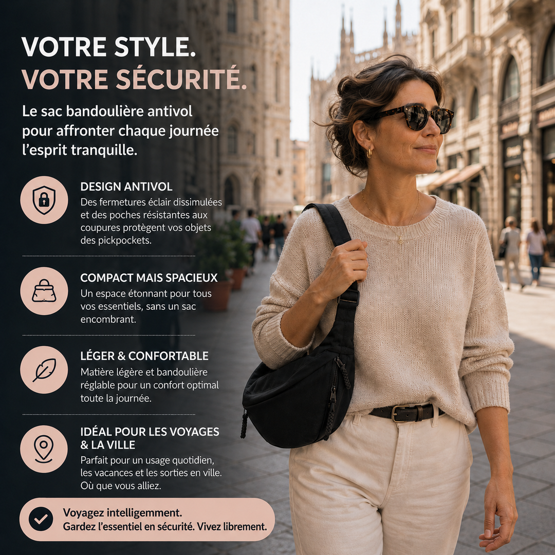 Sac à bandoulière élégant et durable