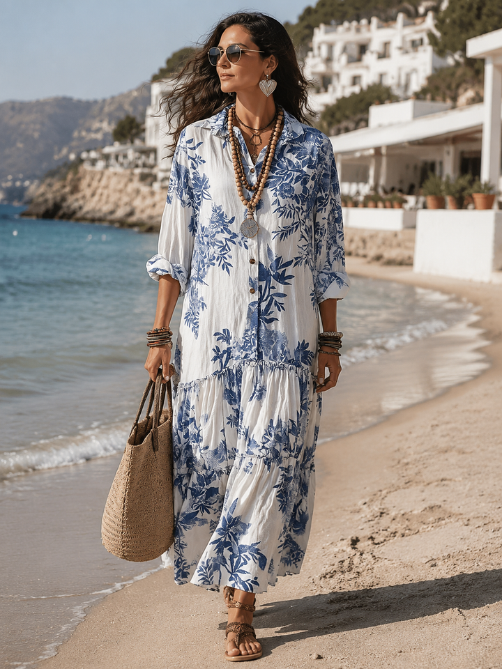 Margaux™ | Robe longue fleurie élégante