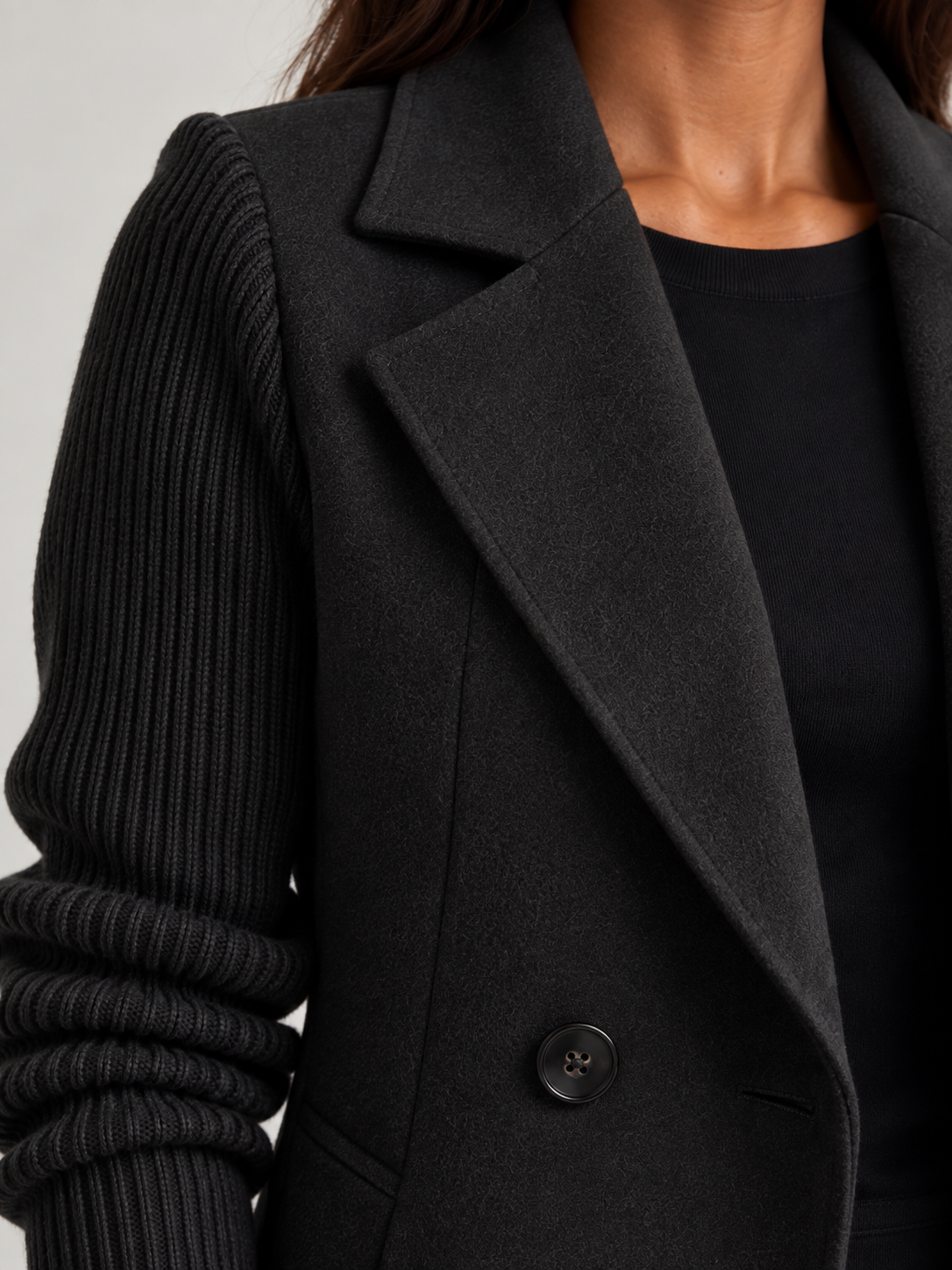 Clémence™ | Blazer élégant à manches en maille