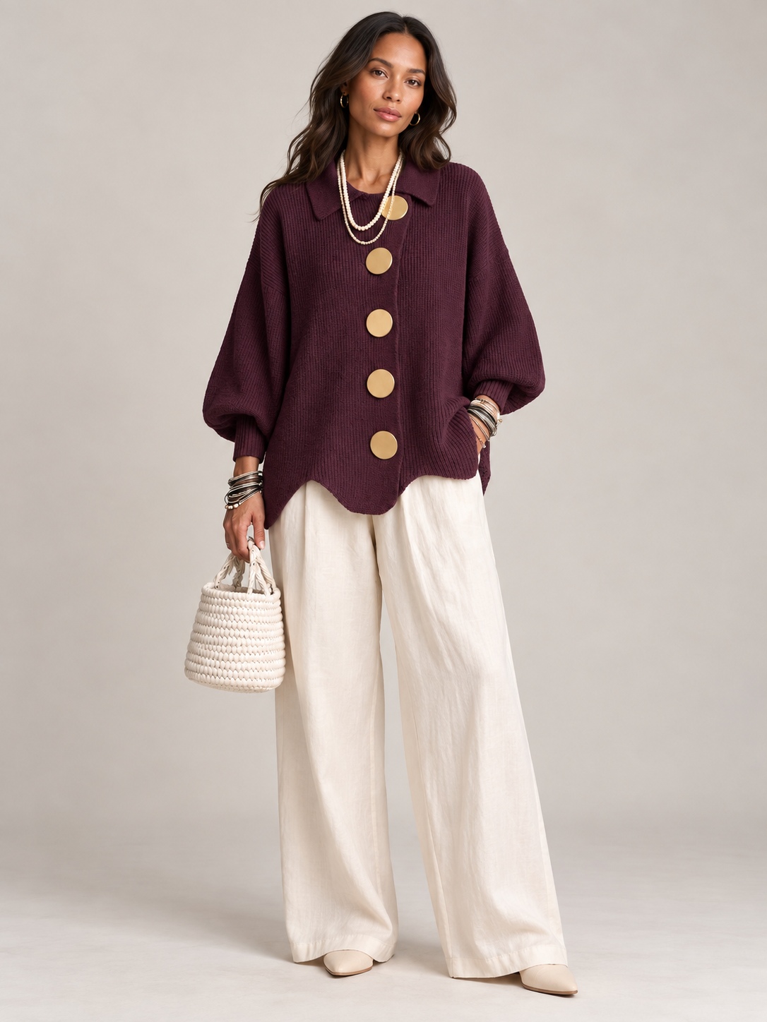 Clémence™ | Cardigan oversize élégant