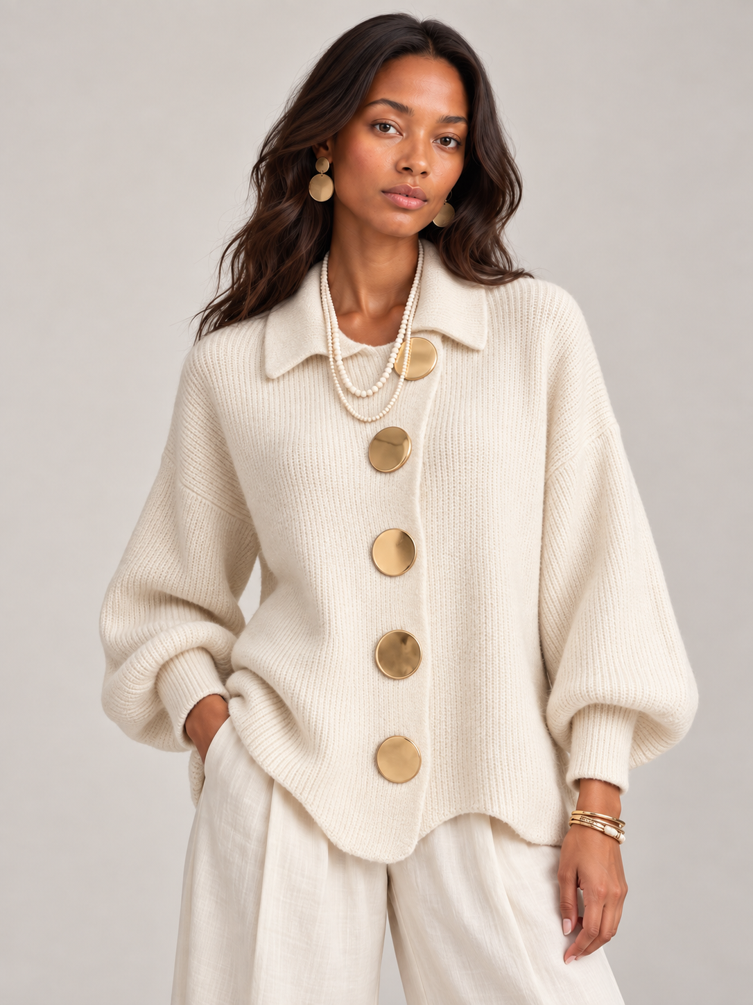 Clémence™ | Cardigan oversize élégant
